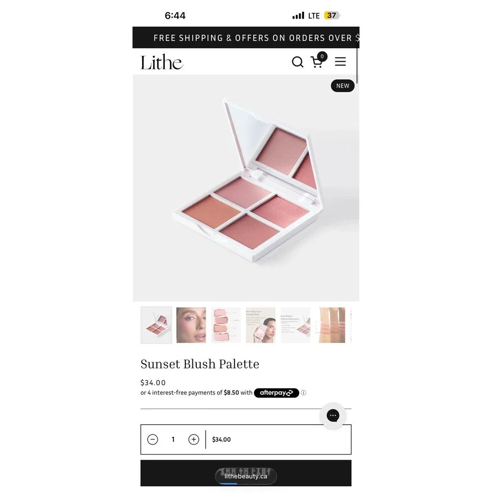 Lithe Blush Pallete